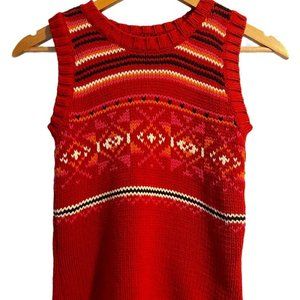 Tommy Hilfiger Red Sweater Vest